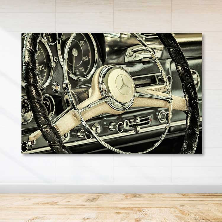 Quadro Decorativo em Tela 100% Canvas Multicolor 100 x 140 cm com Moldura de Madeira (3–4 cm)