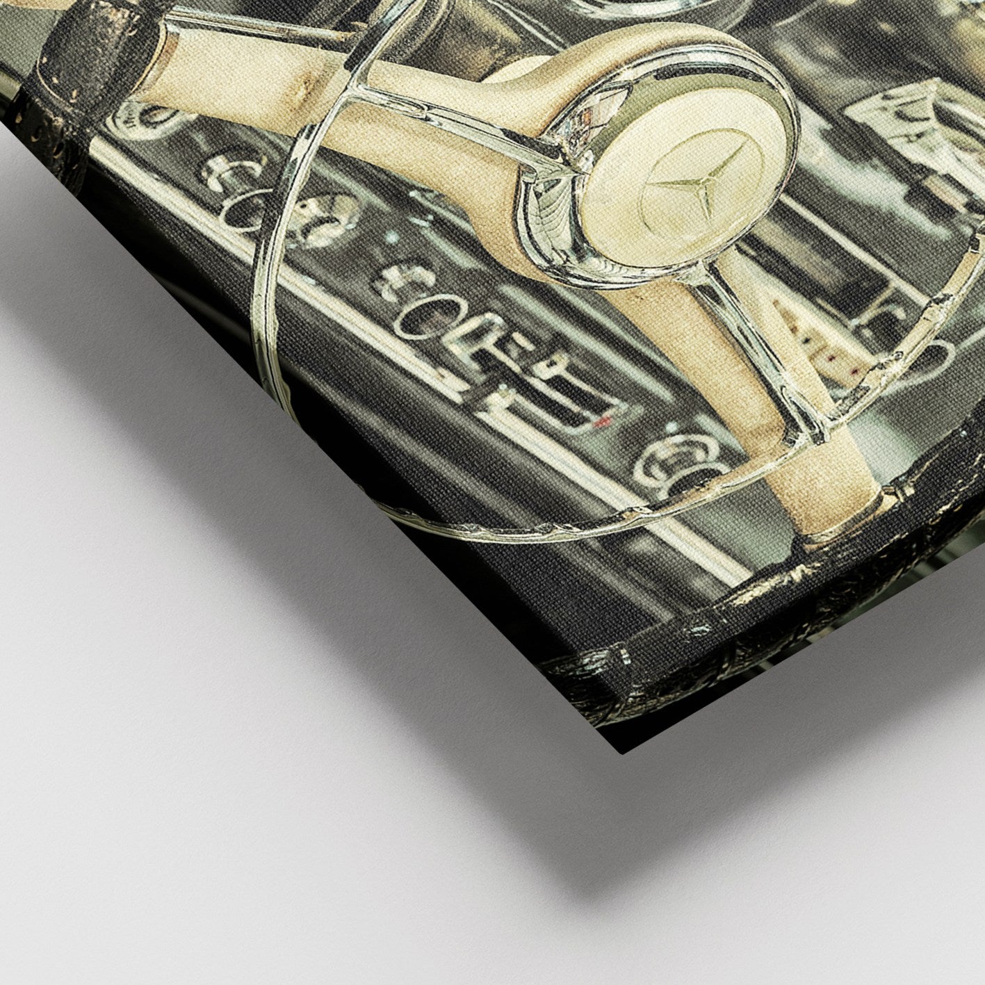 Quadro Decorativo em Tela 100% Canvas Multicolor 100 x 140 cm com Moldura de Madeira (3–4 cm)