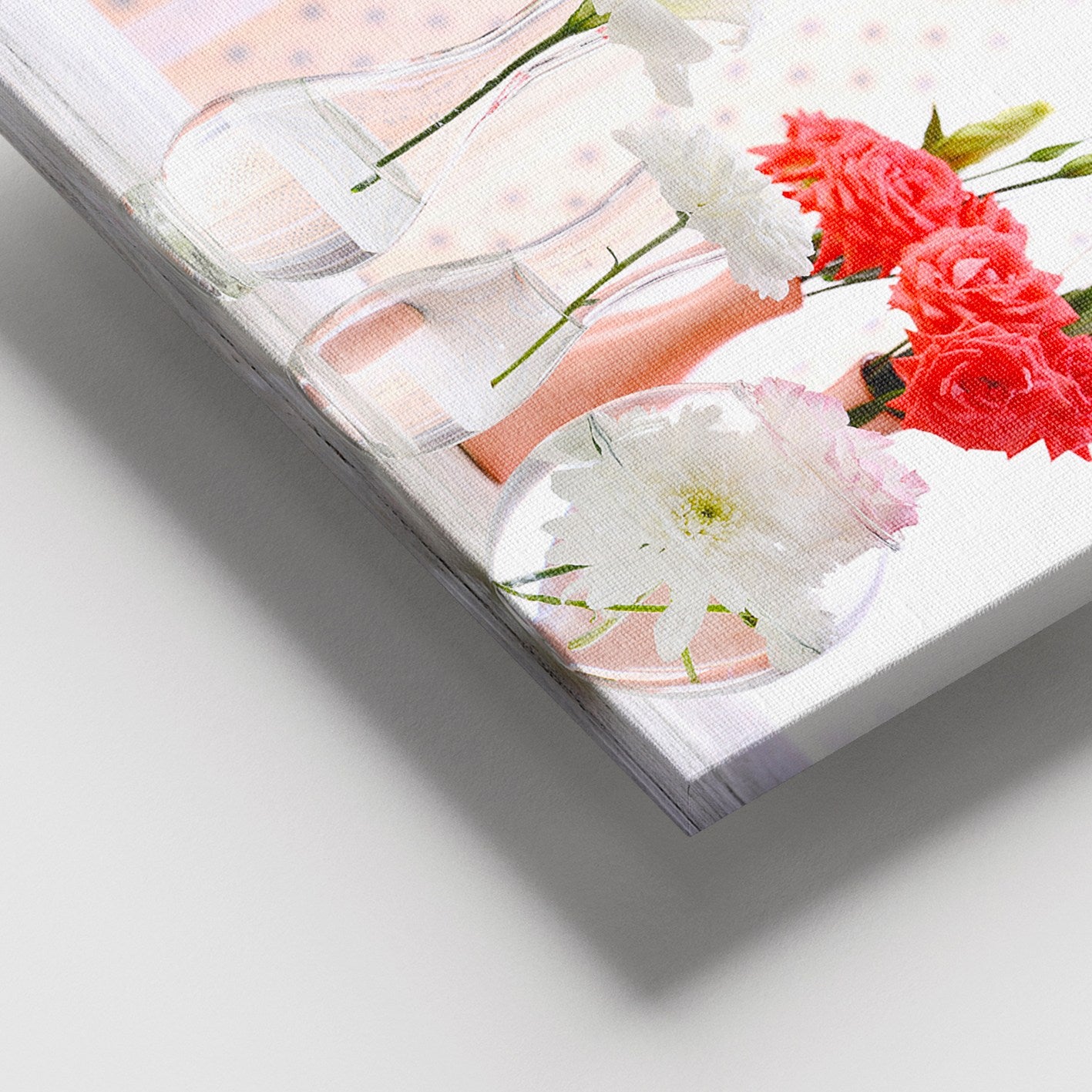 Quadro em Tela Decorativo Multicolor 100x140 cm com Moldura de Madeira (3–4 cm) – 100% Tela