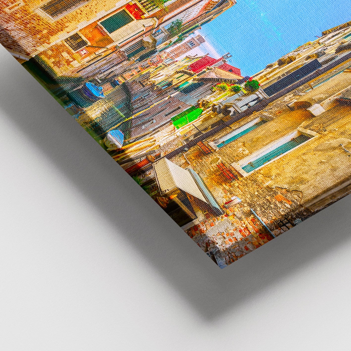 Tela Decorativa Multicolor 100x140 cm com Moldura de Madeira (3–4 cm) – 100% Canvas