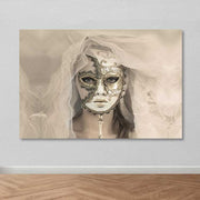 Quadro em Tela Decorativa Multicolor 100x140 cm com Moldura de Madeira (3–4 cm) – 100% Canvas