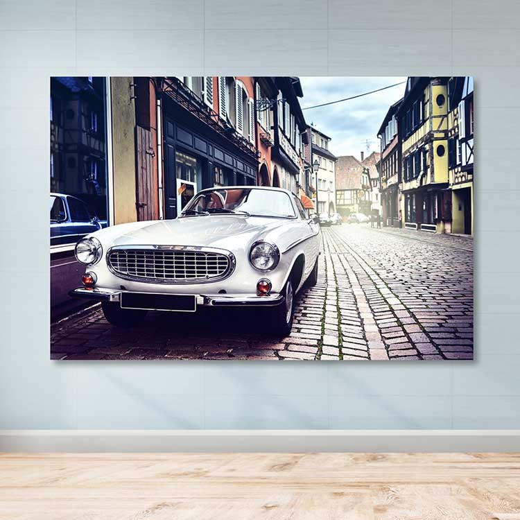 Quadro em Tela Decorativa Multicolor 100x140 cm, 100% Canvas, Moldura de Madeira 3-4 cm