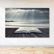 Quadro em Tela Decorativa Multicolor 100 x 140 cm em Canvas com Moldura de Madeira (3–4 cm)