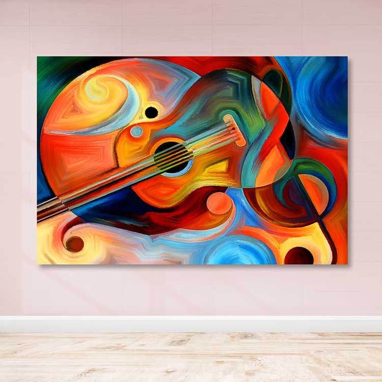 Quadro em Tela 100% Canvas com Moldura de Madeira (3–4 cm) – Multicolor – 100 x 140 cm