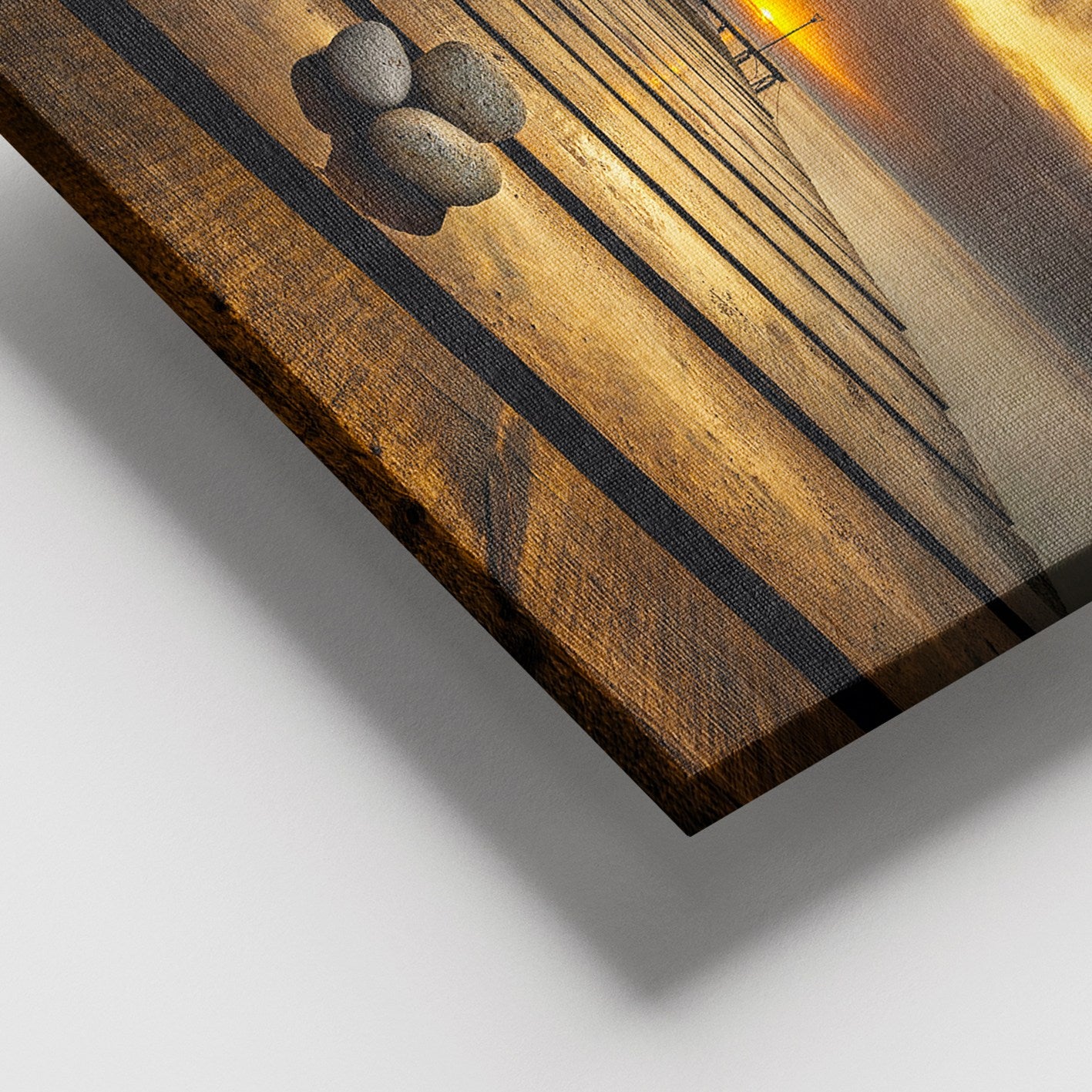 Quadro em Tela Decorativo Multicolor 100x140 cm, 100% Canvas, Moldura de Madeira 3–4 cm