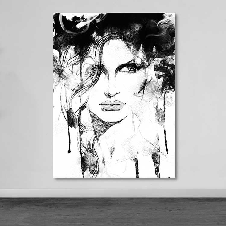 Tela Decorativa Multicolor 100x140 cm em 100% Canvas com Moldura de Madeira (3–4 cm)