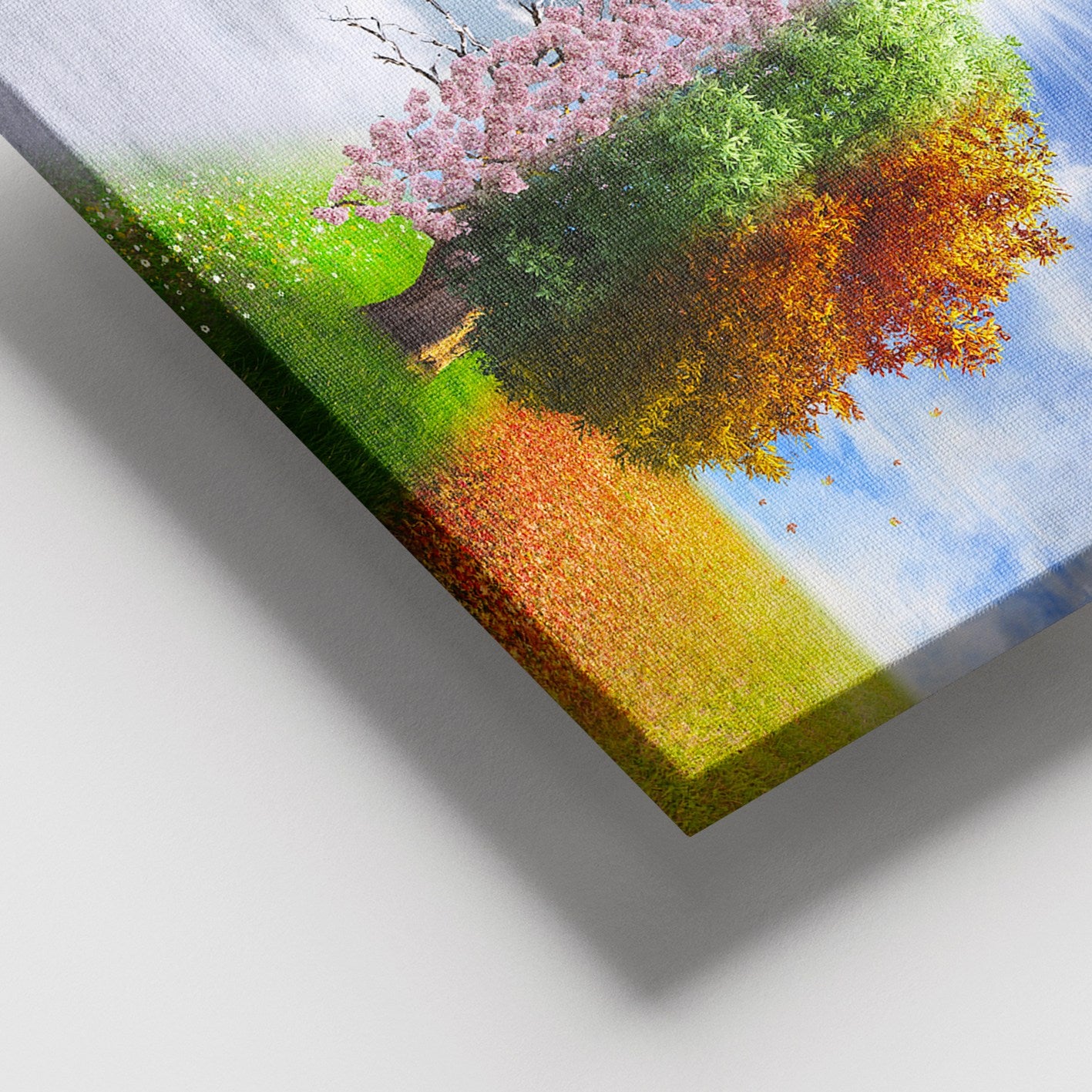 Quadro em Tela Decorativo Multicolor 100x140 cm – 100% Tela com Moldura de Madeira (3–4 cm)