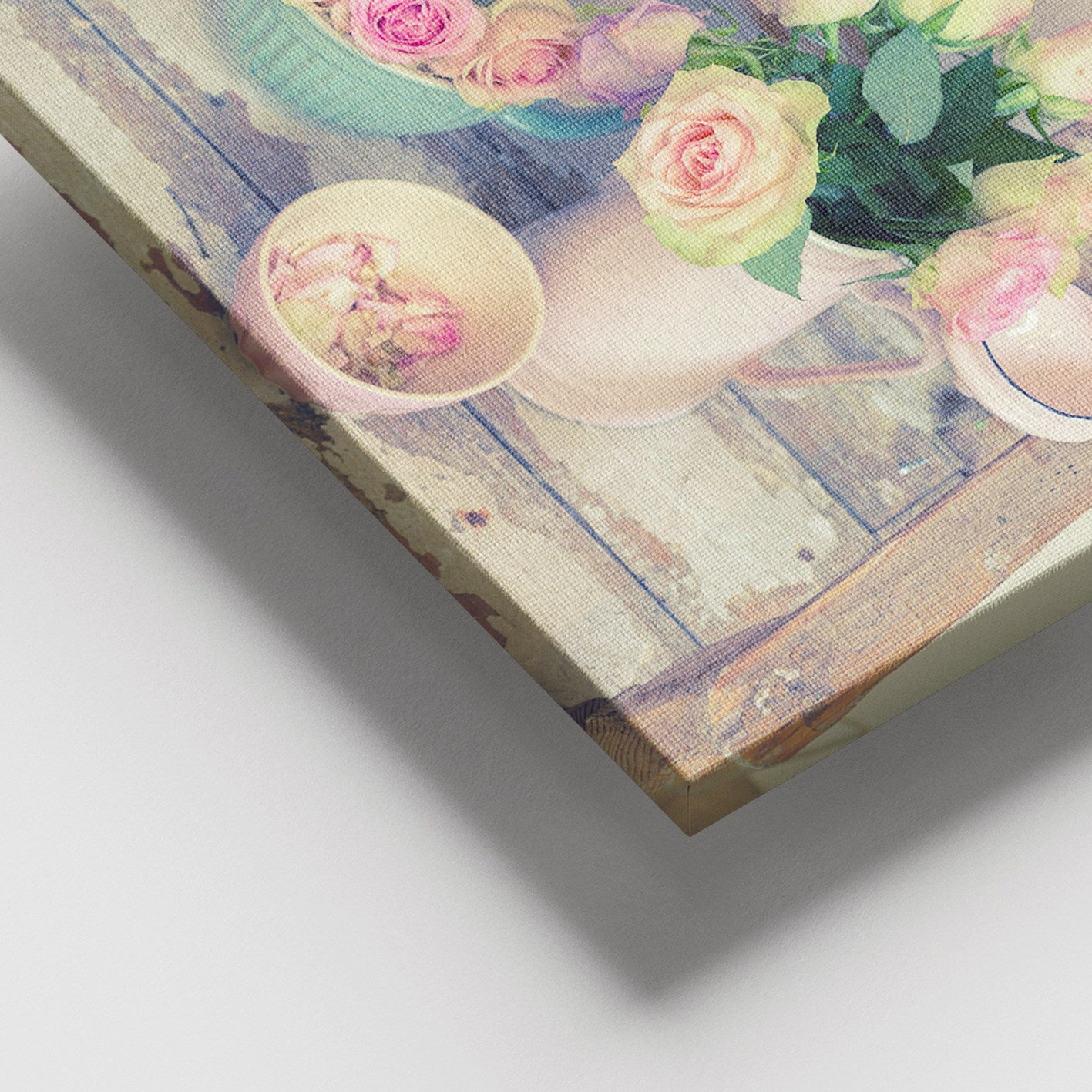 Quadro em Tela Canvas 100% Multicolor 100x140 cm com Moldura de Madeira (3–4 cm)