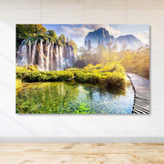 Quadro em Tela Decorativa Multicolor 100x140 cm | 100% Tela, Moldura 100% Madeira (3-4 cm)