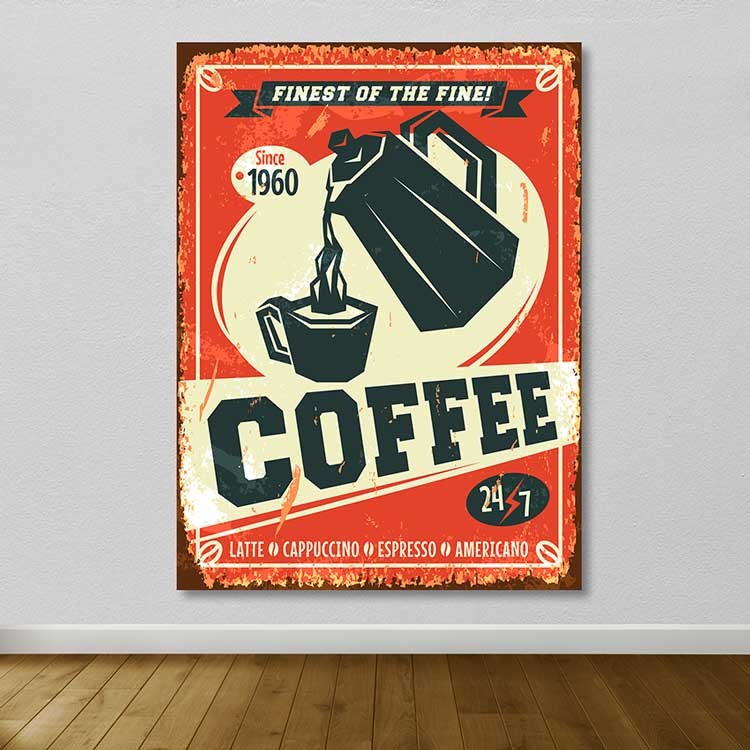 Tela Decorativa Multicolor 100x140 cm com Moldura de Madeira (3–4 cm) – 100% Tela