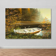 Quadro Decorativo em Tela Multicolor 100x140 cm com Moldura de Madeira (3–4 cm) – 100% Tela