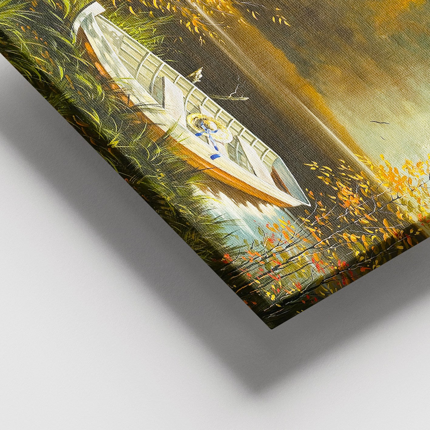 Quadro Decorativo em Tela Multicolor 100x140 cm com Moldura de Madeira (3–4 cm) – 100% Tela