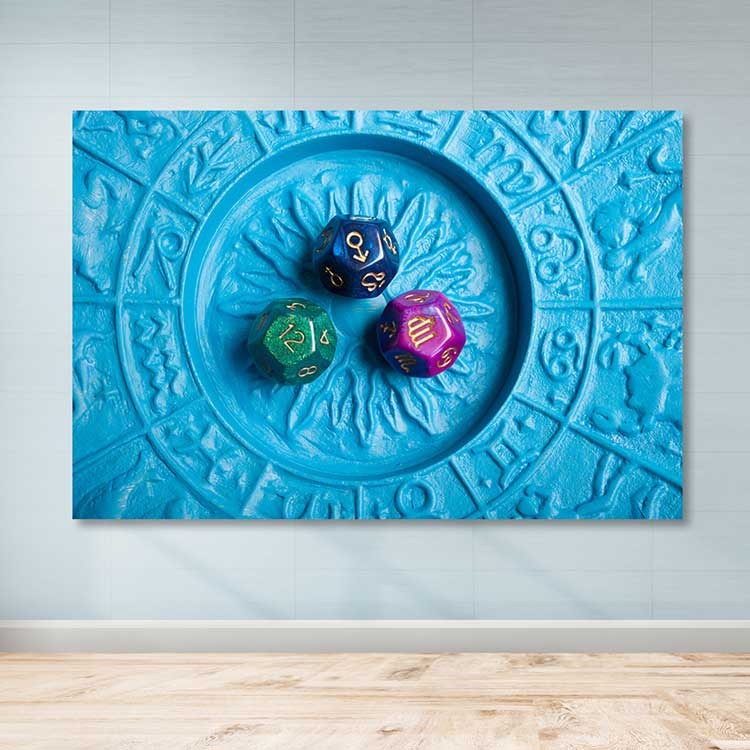 Tela Decorativa Multicolor 100% Canvas com Moldura de Madeira (3–4 cm), 100 x 140 cm