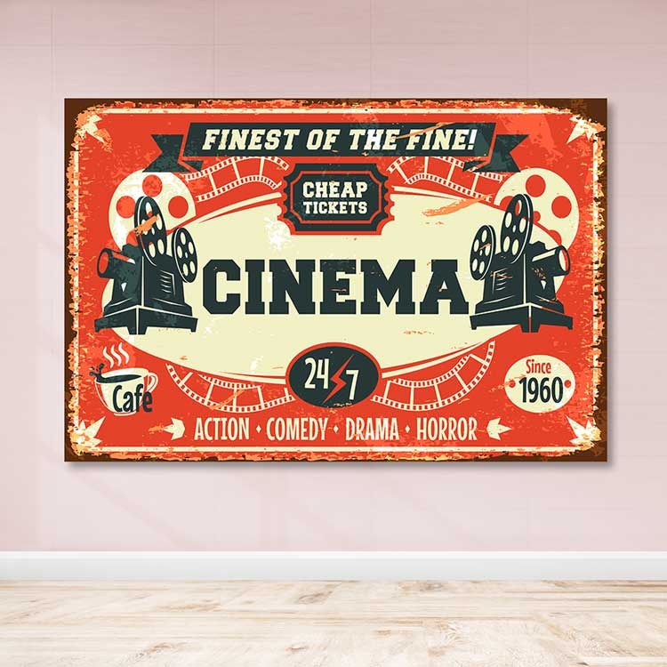 Quadro Decorativo em Tela 100% Multicolor 100x140 cm com Moldura de Madeira (3–4 cm)