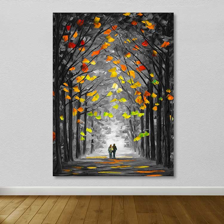 Tela Decorativa Multicolor em 100% Canvas com Moldura de Madeira (3–4 cm) – 100 x 140 cm