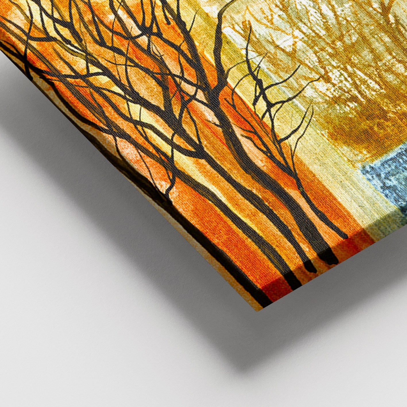 Tela Decorativa em Canvas Multicolor com Moldura de Madeira (3–4 cm), 100 x 140 cm