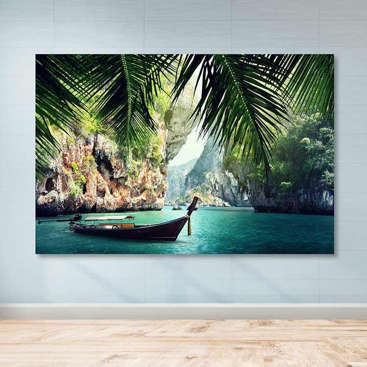 Tela Decorativa em Canvas 100% com Moldura de Madeira (3–4 cm), Multicolor, 100 x 140 cm – DEV03373100140