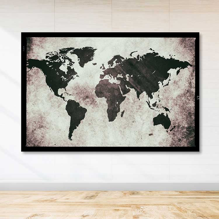 Tela Decorativa 100% Canvas 100x140 cm com Moldura de Madeira (3–4 cm) – Multicolor