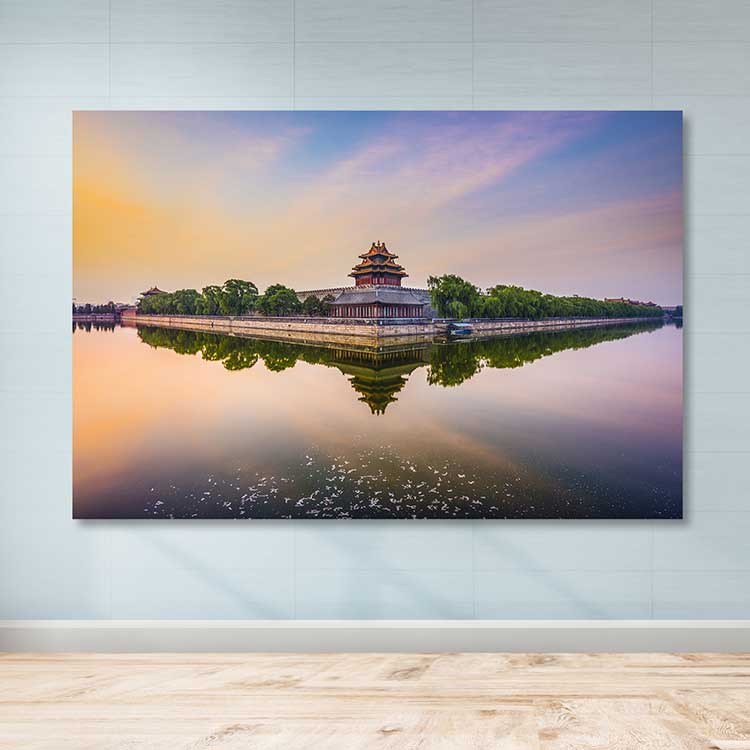 Quadro em Tela 100% Canvas Multicolor com Moldura de Madeira 100x140 cm