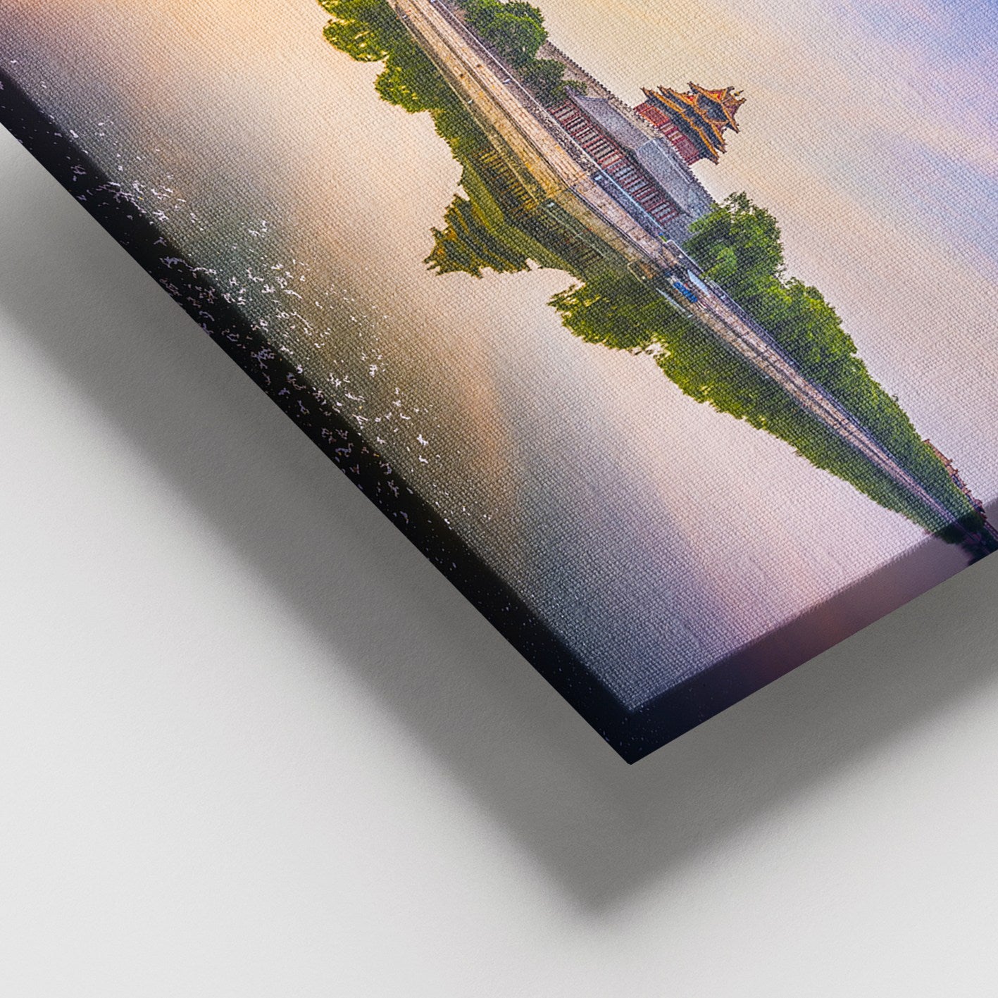 Quadro em Tela 100% Canvas Multicolor com Moldura de Madeira 100x140 cm