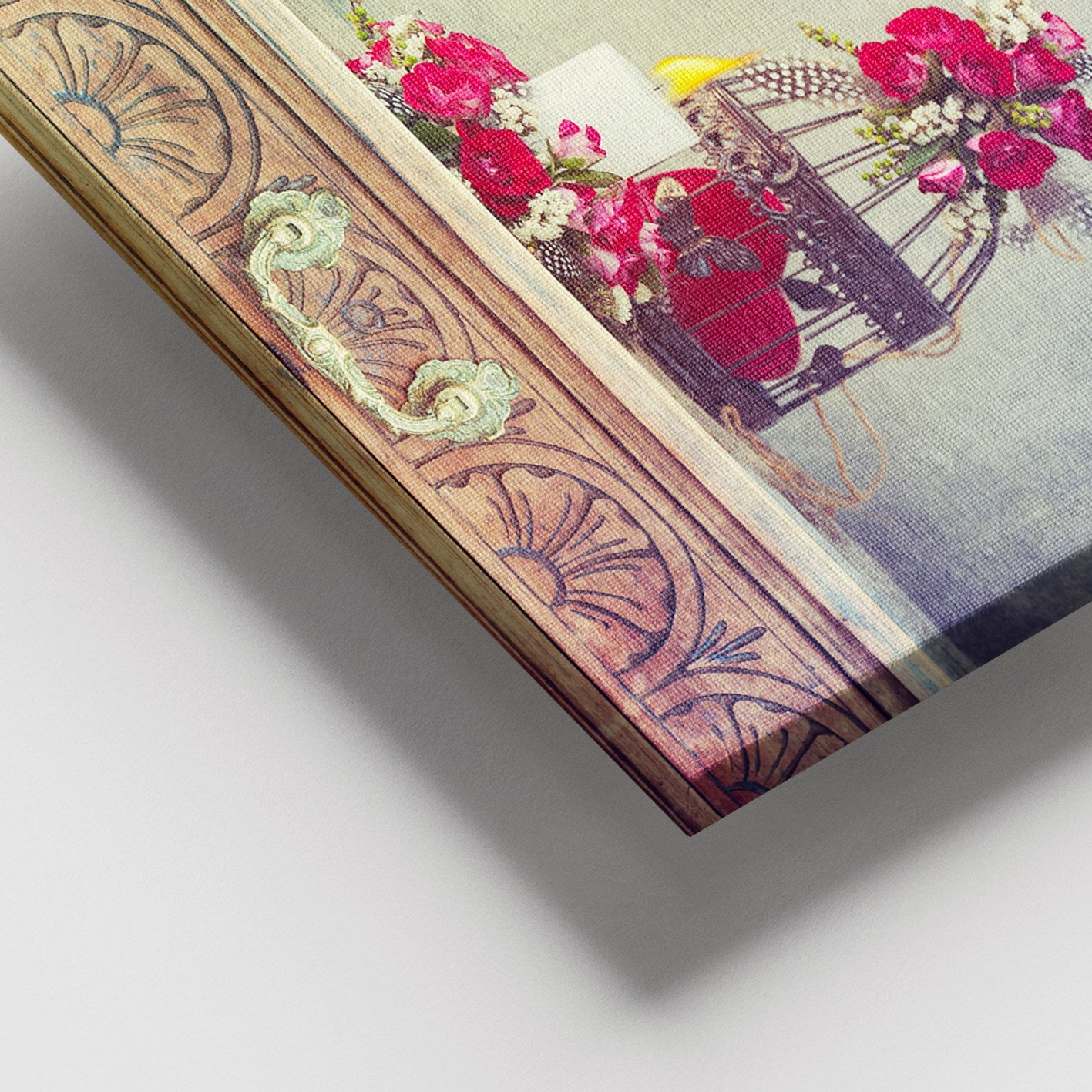 Quadro Decorativo em Canvas 100% Multicolor com Moldura de Madeira (3–4 cm) – 100 x 140 cm