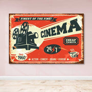 Quadro Decorativo em Tela 100% Canvas Multicolor 100x140 cm com Moldura de Madeira (3–4 cm)