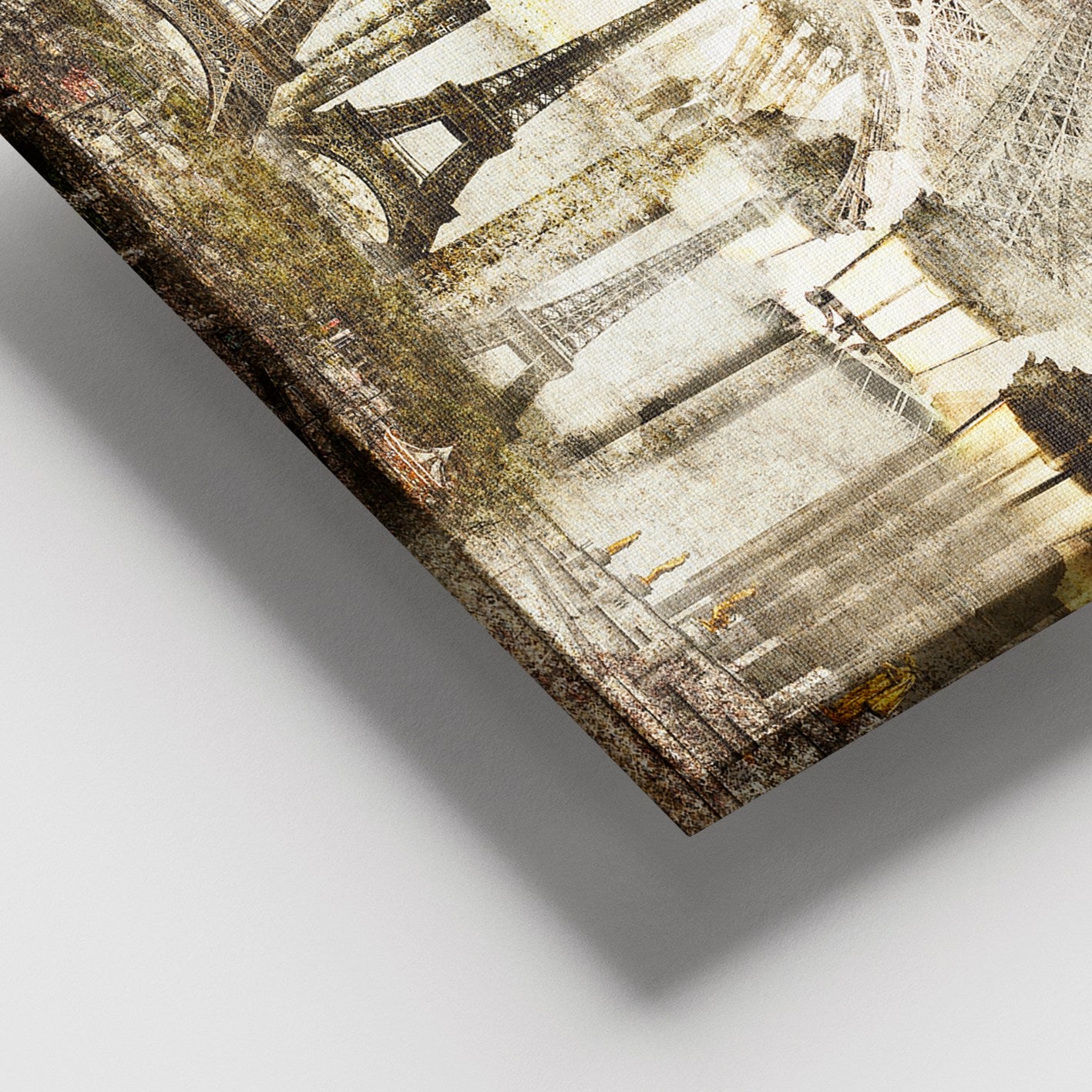 Quadro Decorativo em Tela Multicolor com Moldura de Madeira 100x140 cm (Espessura 3–4 cm)