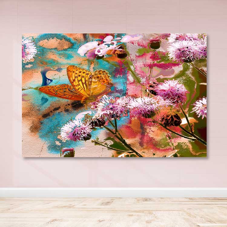Quadro Decorativo em Tela 100% Canvas com Moldura de Madeira (3–4 cm), 100 x 140 cm, Multicolor