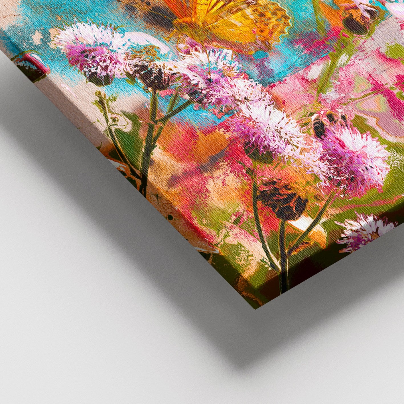 Quadro Decorativo em Tela 100% Canvas com Moldura de Madeira (3–4 cm), 100 x 140 cm, Multicolor