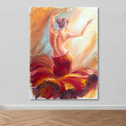 Quadro em Tela Decorativo Multicolor com Moldura de Madeira, 100x140 cm