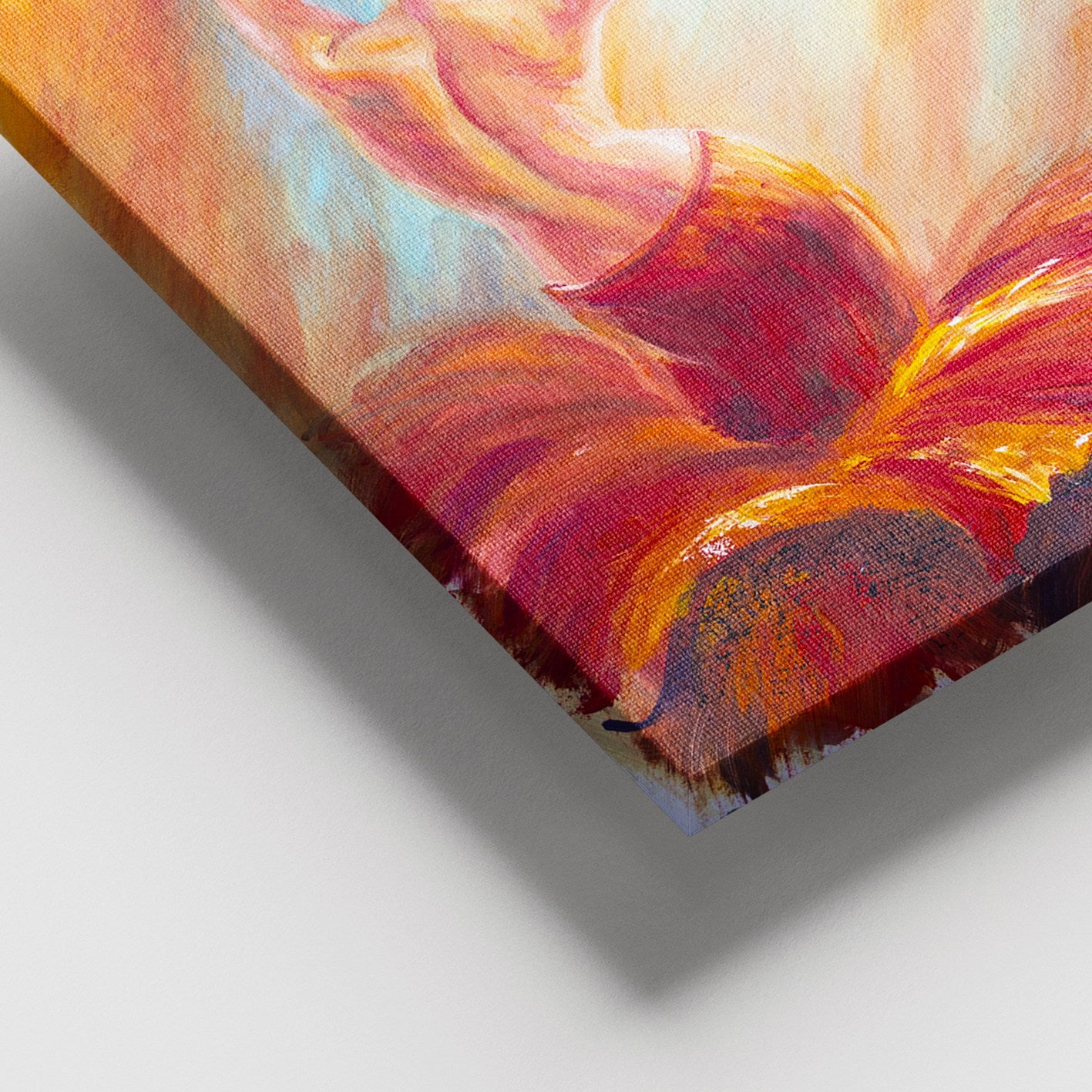 Quadro em Tela Decorativo Multicolor com Moldura de Madeira, 100x140 cm