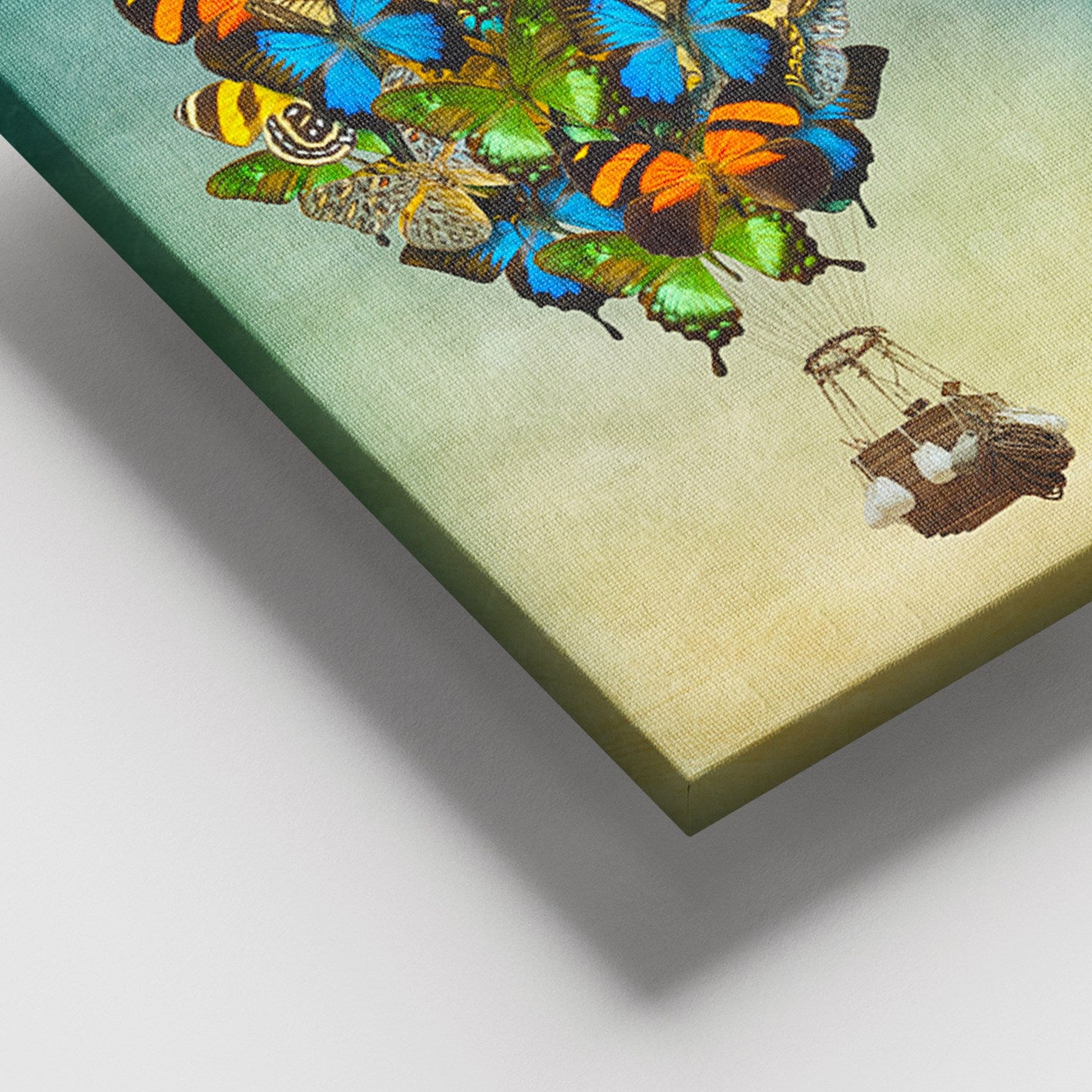 Quadro em Tela Canvas 100% com Moldura de Madeira (3-4 cm), Multicolor, 100 x 140 cm – DEV03392100140