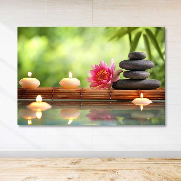 Tela Decorativa Multicolor 100x140 cm com Moldura de Madeira (3-4 cm) – 100% Tela – DEV03393100140