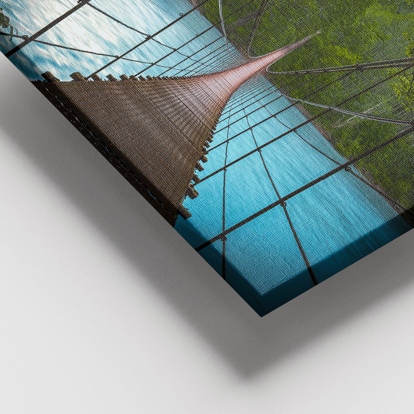 Tela Decorativa Multicolor 100x140 cm com Moldura de Madeira (3–4 cm) – 100% Tela