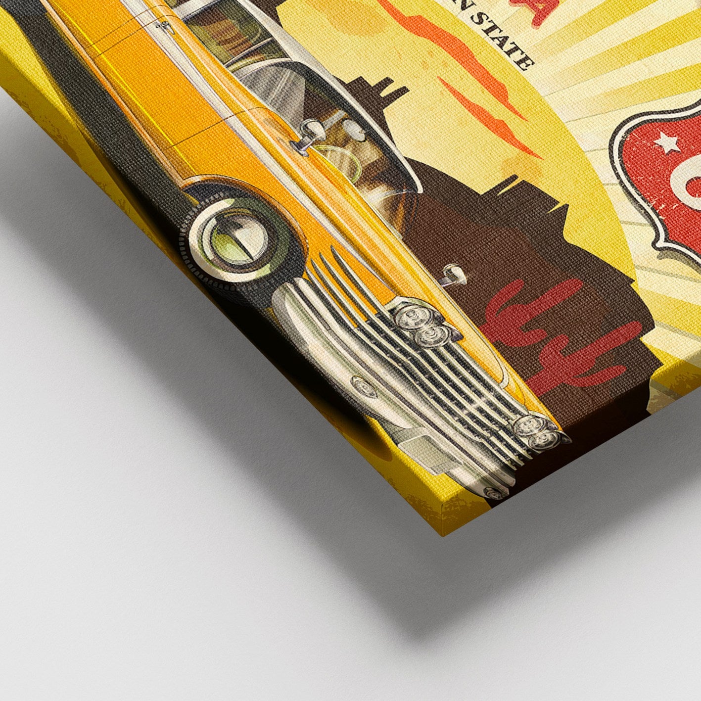 Quadro em Tela Decorativo Multicolor 100x140 cm – 100% Tela, Moldura 100% Madeira (3–4 cm)