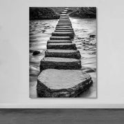 Quadro em Tela Decorativo Multicolor 100x140 cm com Moldura de Madeira (3–4 cm)