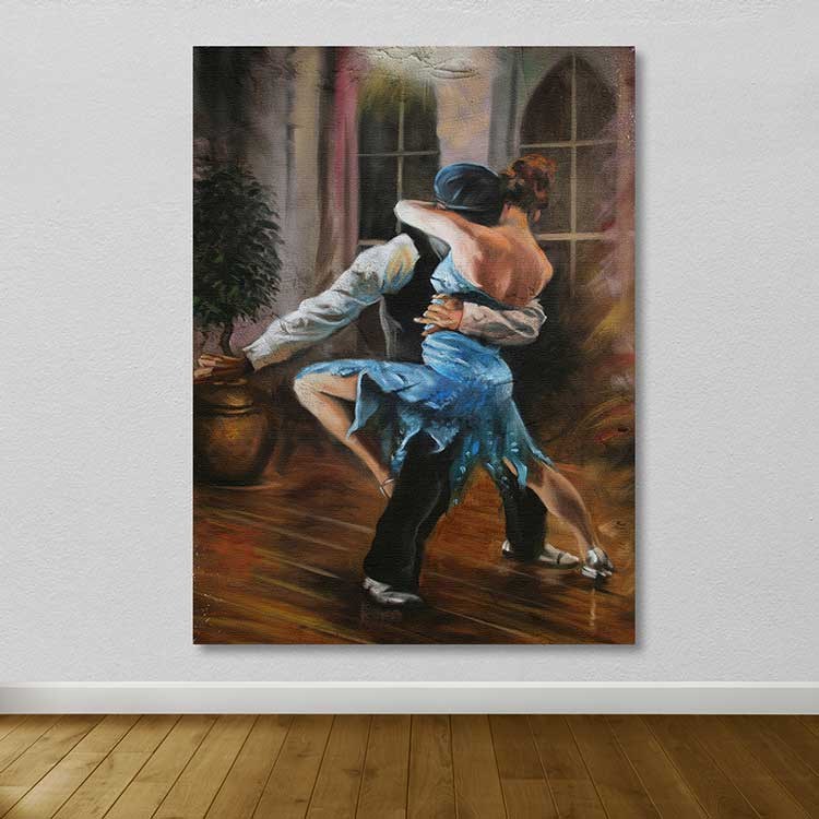 Quadro em Tela Decorativo Multicolor 100x140 cm com Moldura de Madeira (3–4 cm)