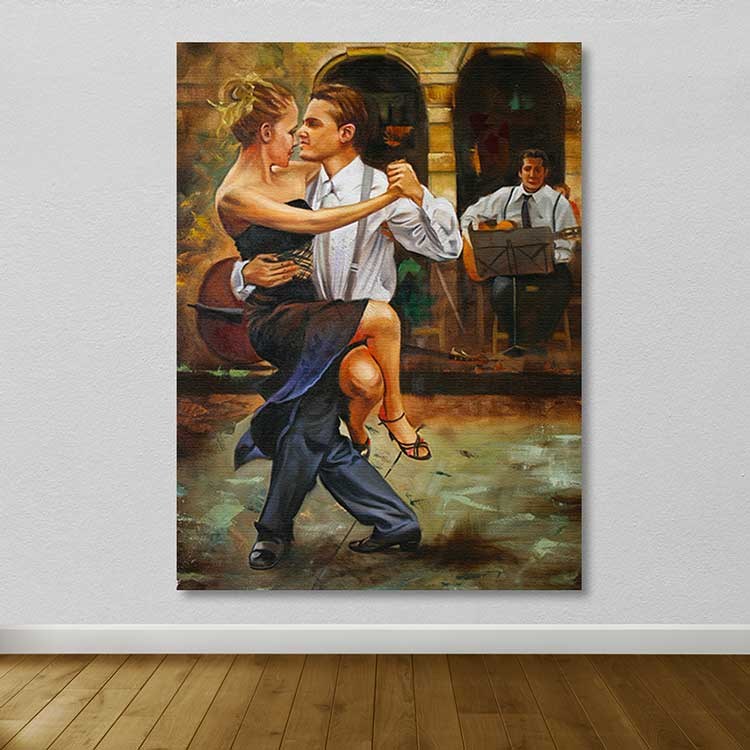 Tela decorativa multicolor 100 x 140 cm com moldura 100% madeira (3–4 cm) – 100% tela