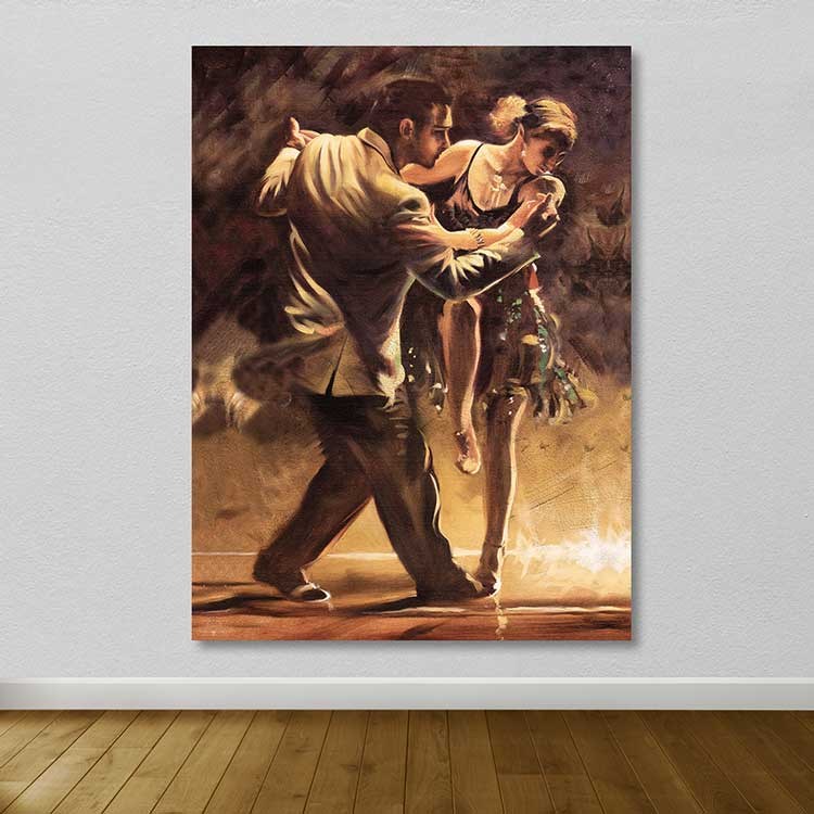 Quadro em Tela Decorativa Multicolor 100% Canvas com Moldura de Madeira 3–4 cm 100x140 cm