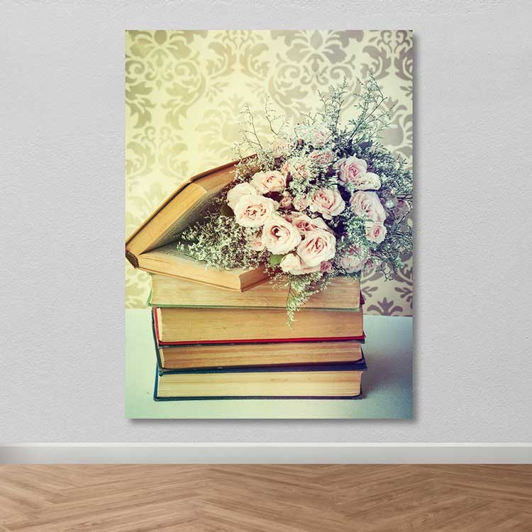 Quadro Decorativo em Tela Canvas Multicolor 100x140 cm com Moldura de Madeira (3–4 cm)