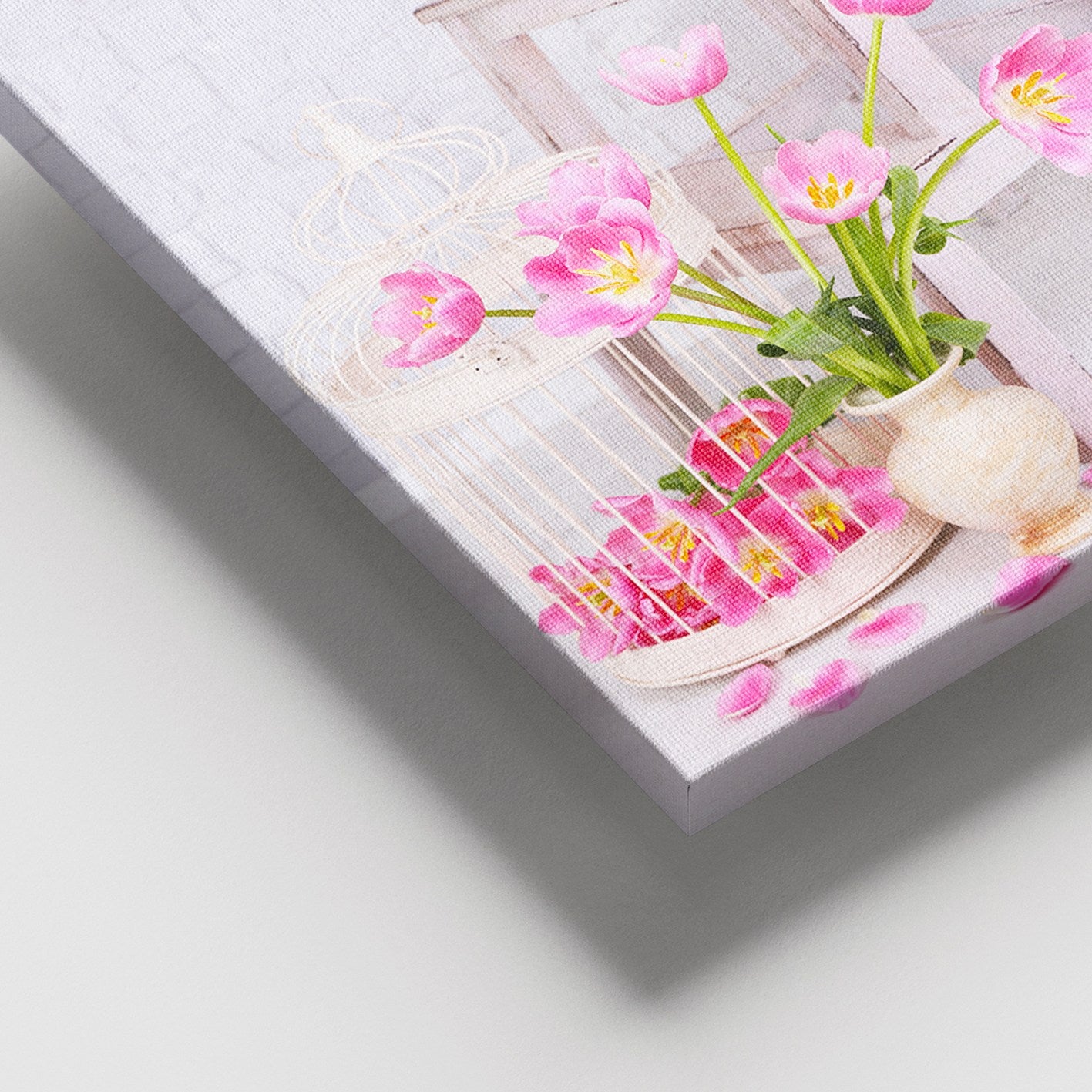 Quadro em Canvas Multicolor com Moldura 100% Madeira – 100 x 140 cm