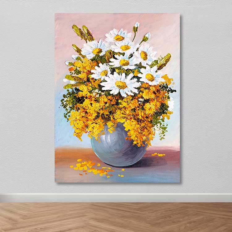 Quadro em Tela Decorativo Multicolor 100x140 cm – 100% Canvas com Moldura de Madeira (3–4 cm)