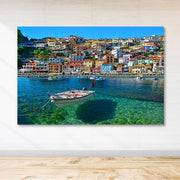 Quadro Decorativo em Tela Multicolor 100x140 cm — 100% Canvas com Moldura de Madeira (3–4 cm)