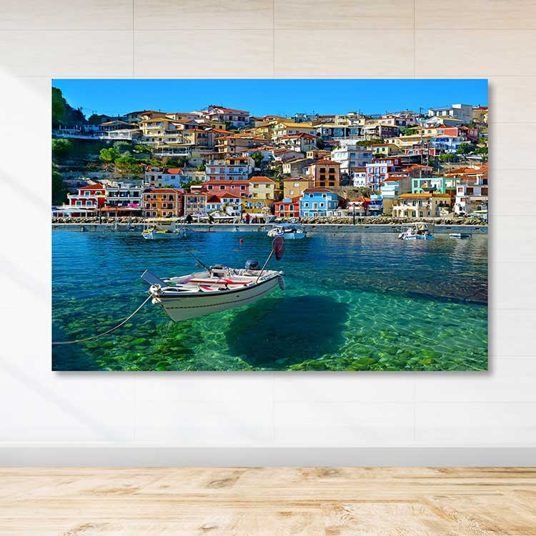 Quadro Decorativo em Tela Multicolor 100x140 cm — 100% Canvas com Moldura de Madeira (3–4 cm)