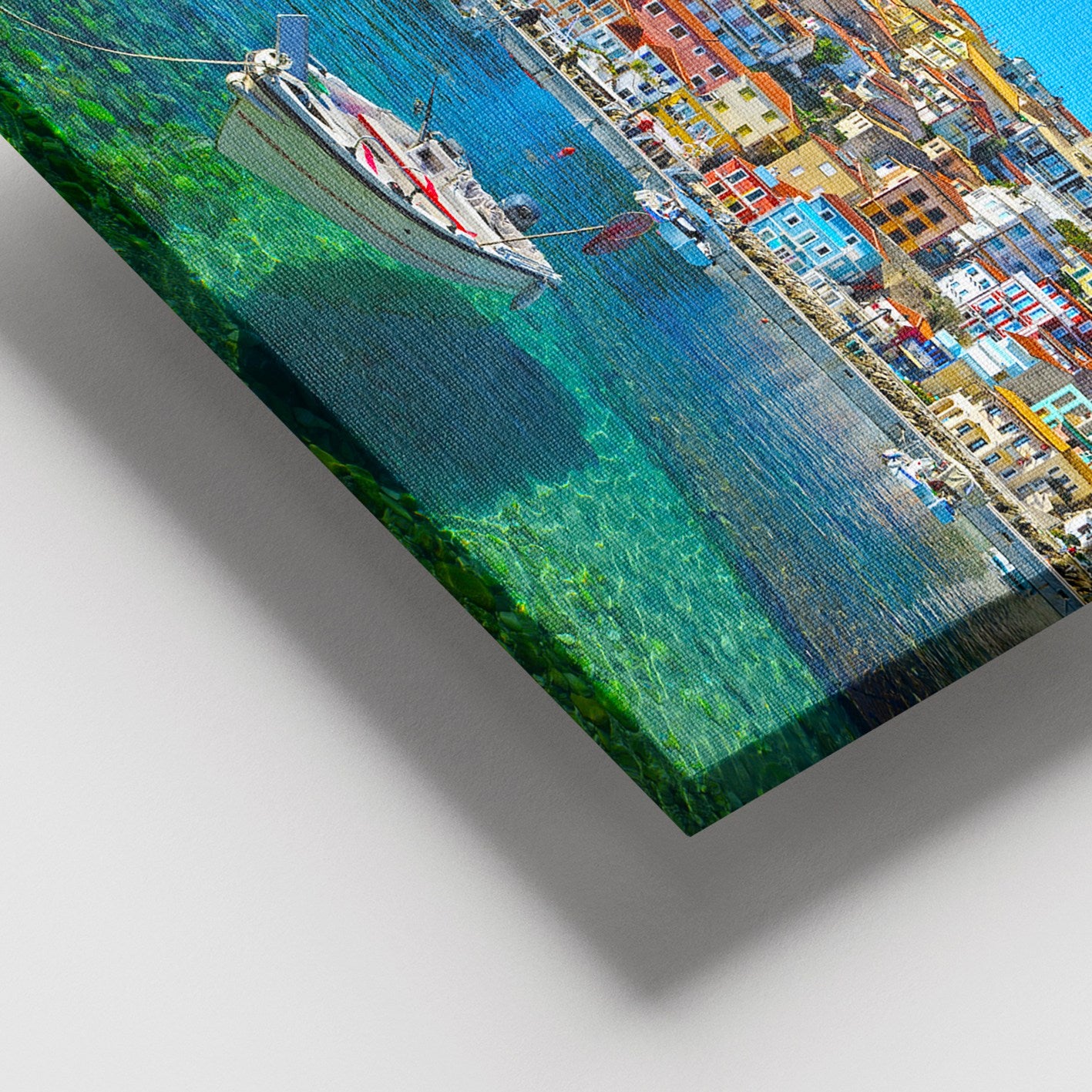 Quadro Decorativo em Tela Multicolor 100x140 cm — 100% Canvas com Moldura de Madeira (3–4 cm)