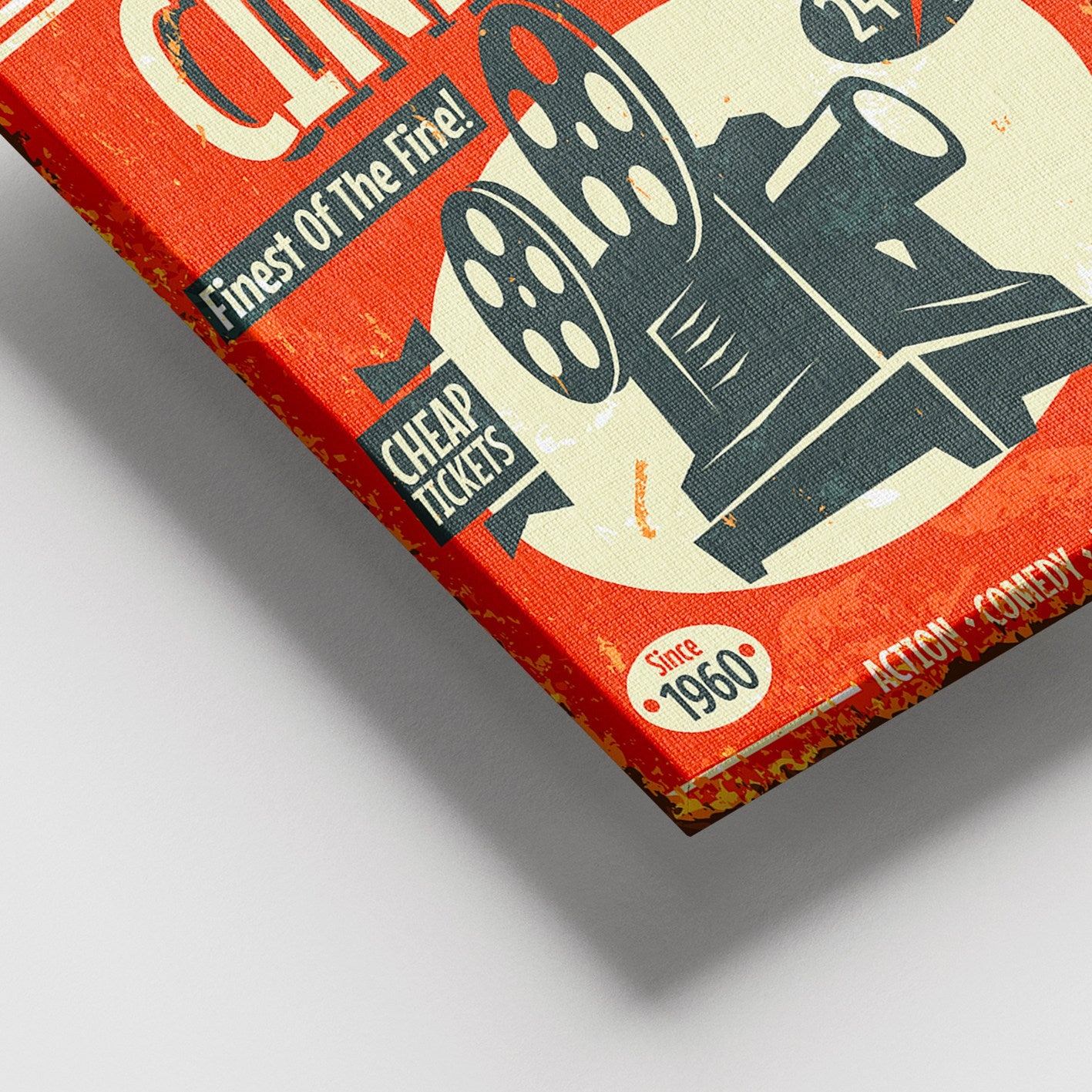 Tela Decorativa em Canvas 100% Multicolor com Moldura de Madeira (3–4 cm), 100 x 140 cm