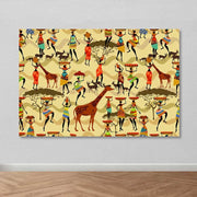 Quadro em Tela Multicolor 100% Canvas com Moldura de Madeira (3–4 cm) – 100 x 140 cm