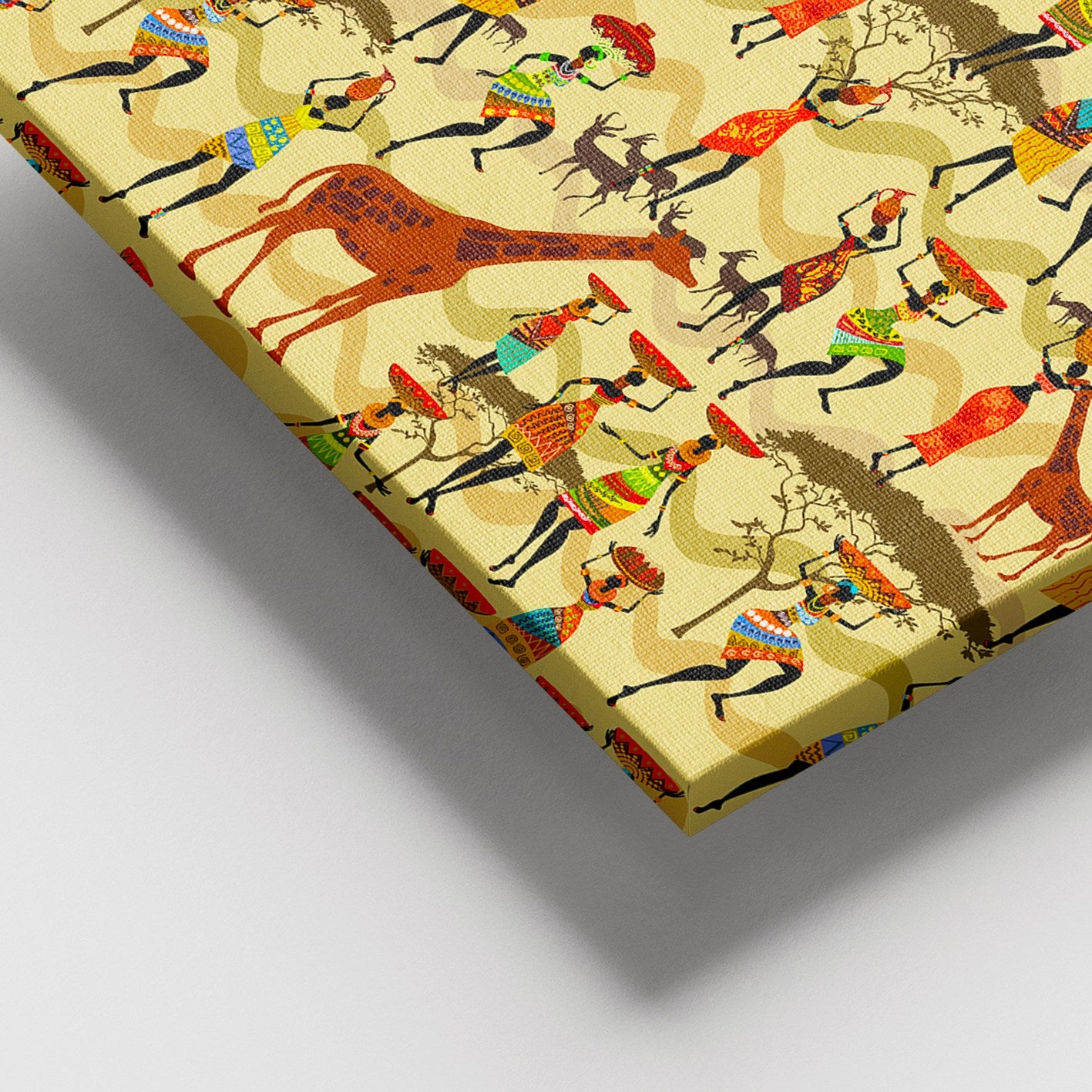 Quadro em Tela Multicolor 100% Canvas com Moldura de Madeira (3–4 cm) – 100 x 140 cm