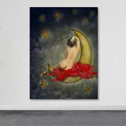 Quadro em Tela Decorativa Multicor 100x140 cm com Moldura de Madeira (3–4 cm) – 100% Canvas – 3,8 kg