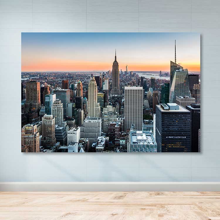 Quadro Decorativo em Tela 100% Canvas com Moldura de Madeira (3–4 cm), Multicolor, 100 x 140 cm